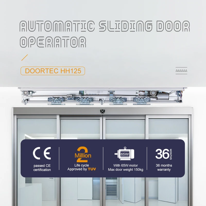150kg HH125 Automatic Sliding Door Opener for Easy Installation