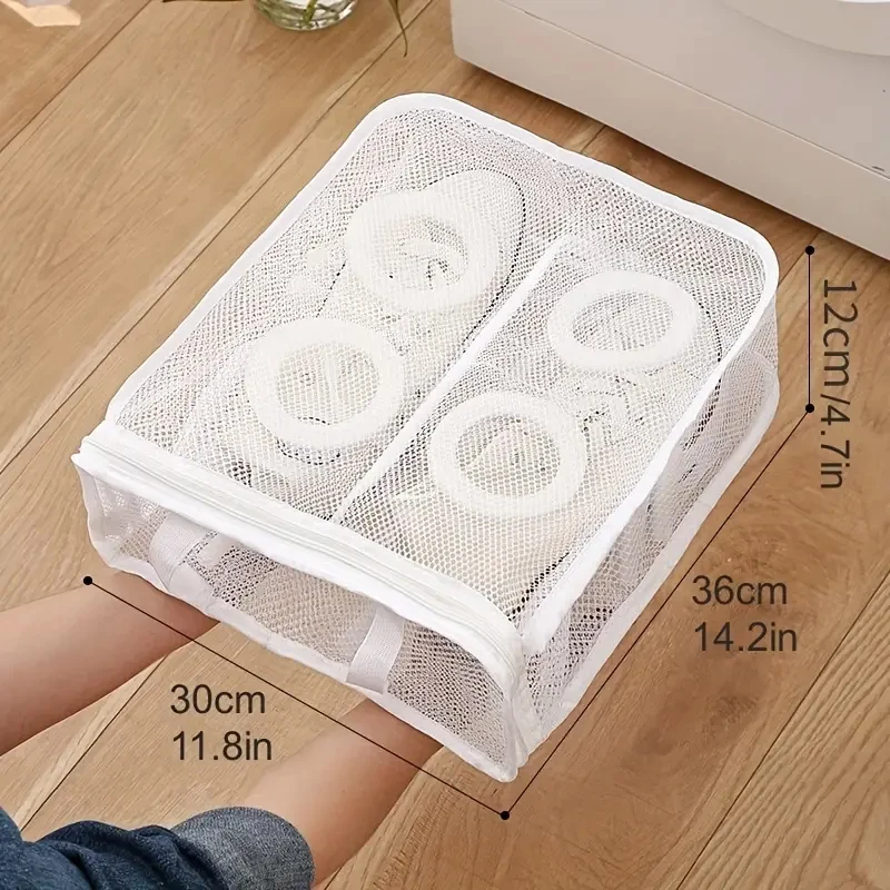 Mesh Laundry Bag Washing Machine Shoes Bag Travel Storage Bags Portable Anti-deformation Protective Clothes Organizer