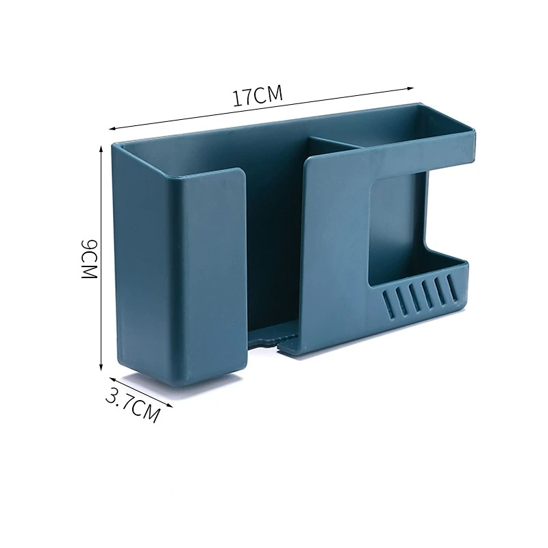 Punch-free Mobile Phone Holder, Wall Mount Stand, Organizador de Controle Remoto, Storage Box, Carregamento, Bedside Container Rack, 4, 2, 1Pcs