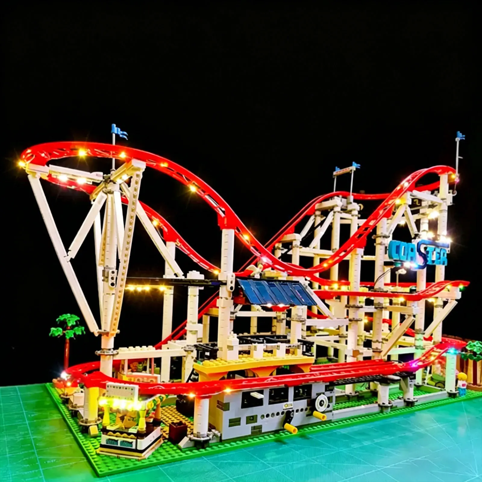 LYBMTWF LED Lighting Kit Compatible with Lego 10261 Roller Coaster Building Blocks (NOT Include The Model Bricks)