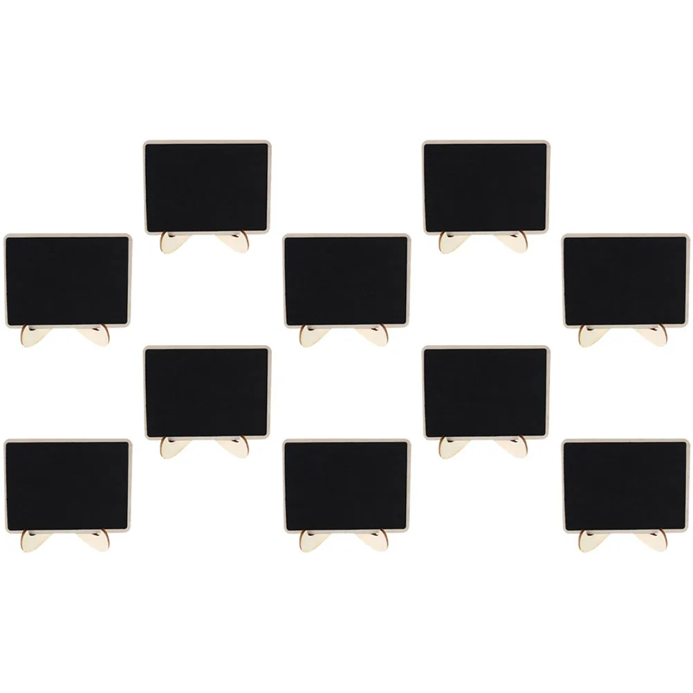 10 pezzi piccola lavagna con cavalletto mini gesso in legno per matrimonio compleanno Home Office Decor cartello bacheca lettera cancellabile
