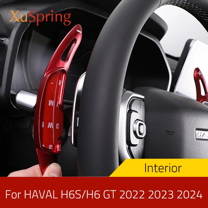 Car Steering Wheel Shifter Paddle Styling Interior Decoration Accessories Zinc alloy For Haval H6S/H6 GT 2022 2023 2024