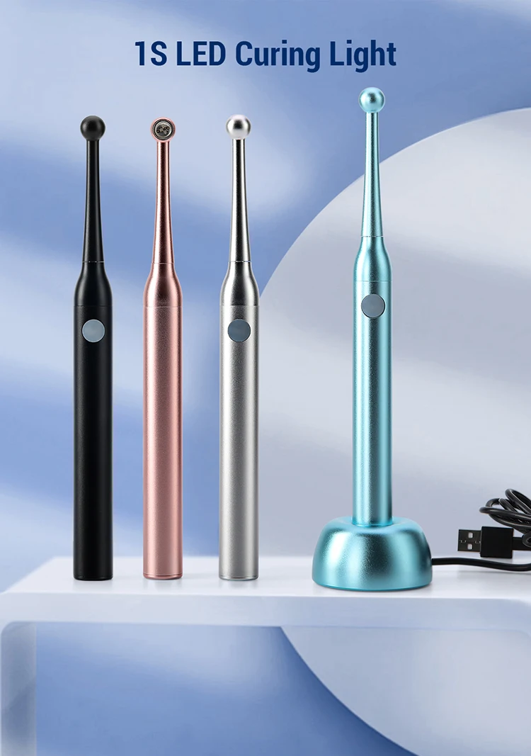AZDENT Dental LED-Härtungslampe, kabellose Heilungslampe, Lichtintensität 800–2300 mW/cm2, 1 Sekunde Aushärtung, 10 W, Hochleistungs-Zahnmedizinwerkzeug – Detail 1