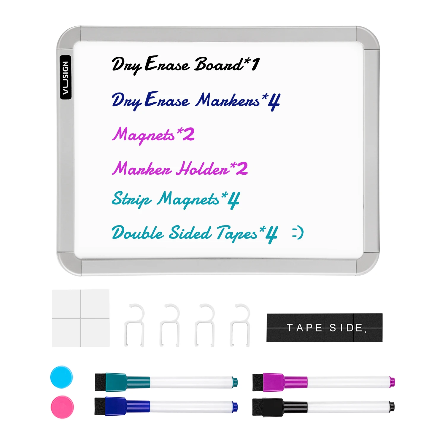 Небольшая доска для сухого стирания Deli 8,5x11 дюймов, портативная мини-белая доска для офиса, колледжа, дома и общежития