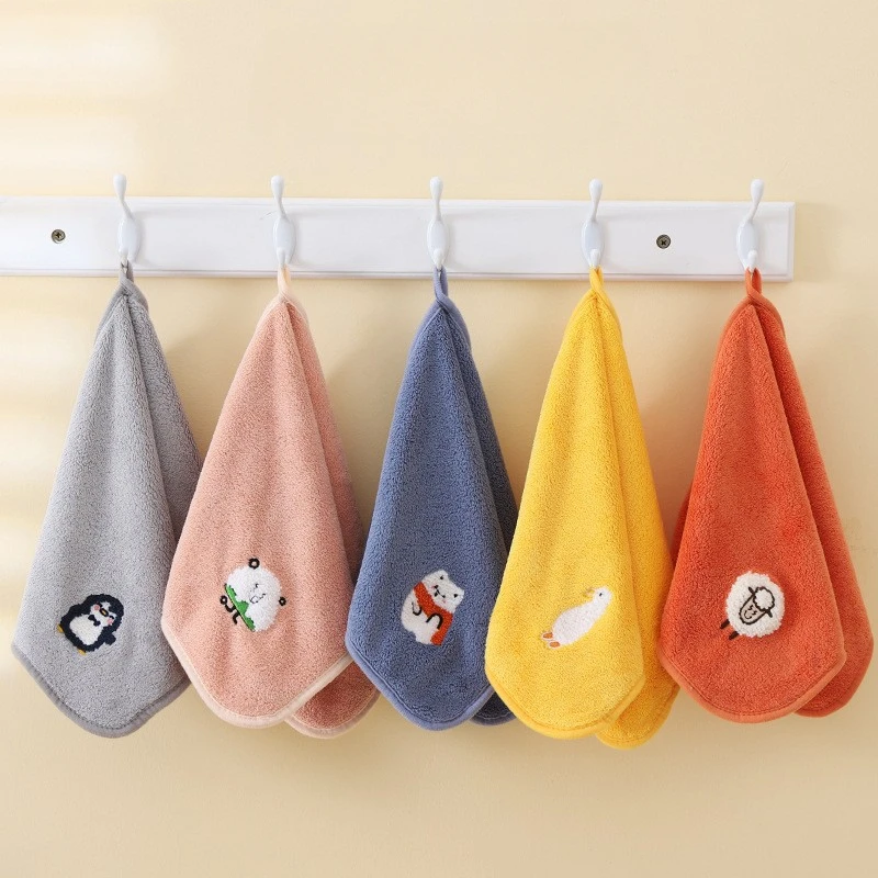 

Cotton Baby Bath Towel Soft Absorbent Children's Washcloth Cartoon Animal Face Towel Newborn Infant Kids Shower Towel 25*25cm