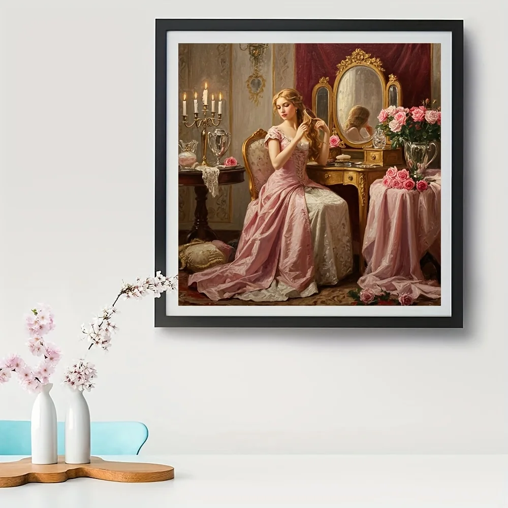 Victorian Style Women Jigsaw Puzzle 500/1024 PCS Holiday Stress Relieving Fun Games Home Decor Holiday Gifts