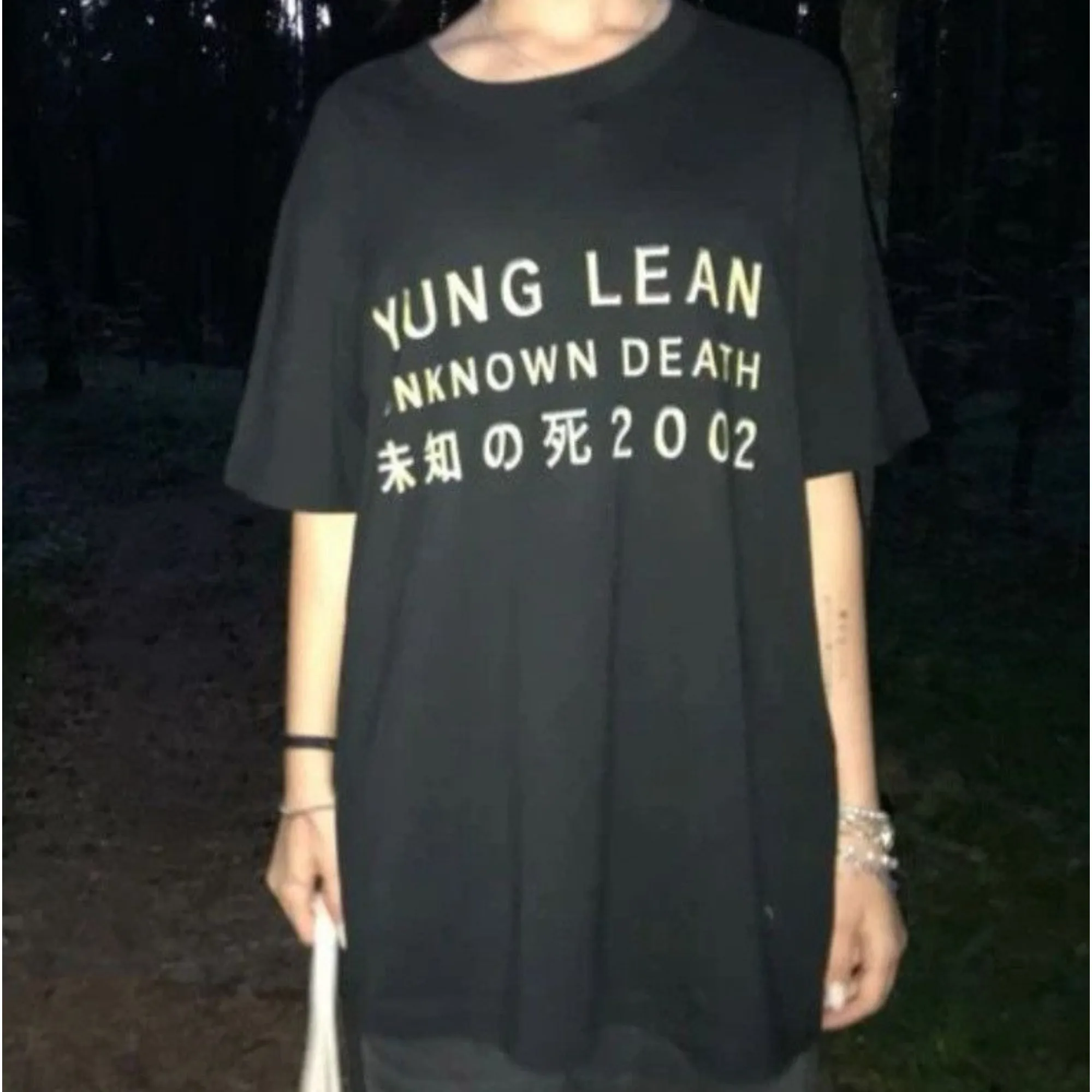 Retro Yung Lean Unknown Death 2002 Album Tour T Shirt Man Fashion 
