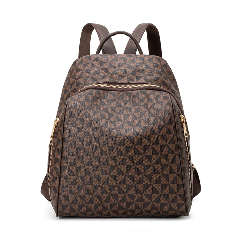 

2025 Fashionable Brown Backpack Travelling Women's Backpack