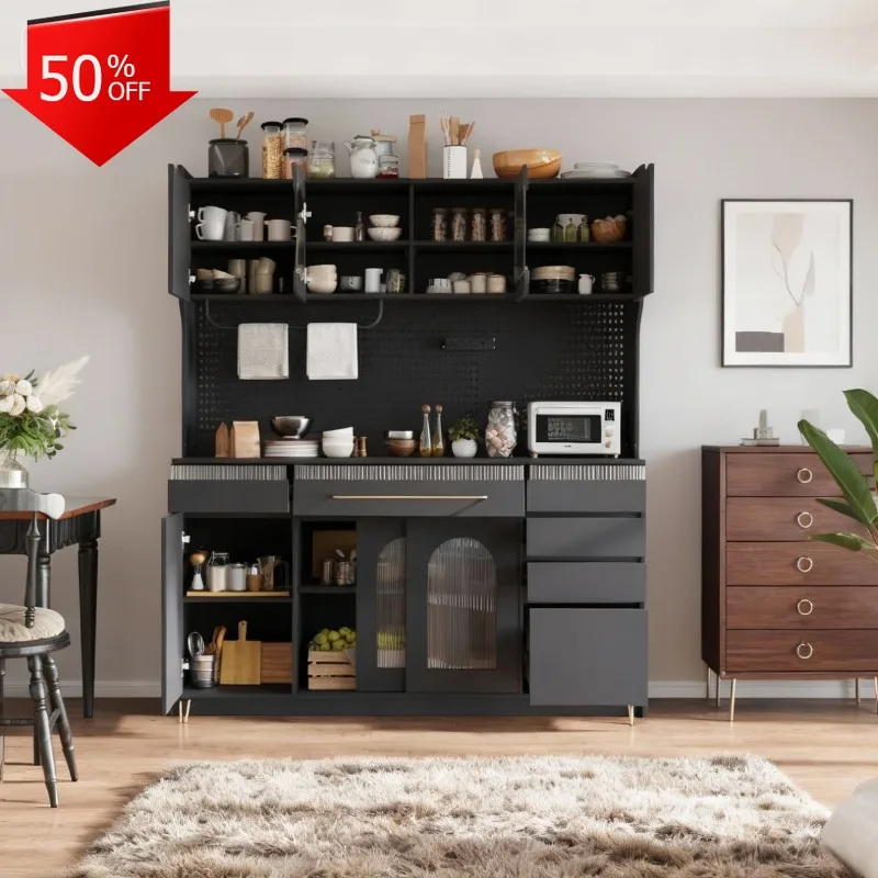 

Home Living Room Furniture Sideboard Cabinet Full Kitchen Cupboard Sideboards Cabinets Storage Locker Buffet Island Dining