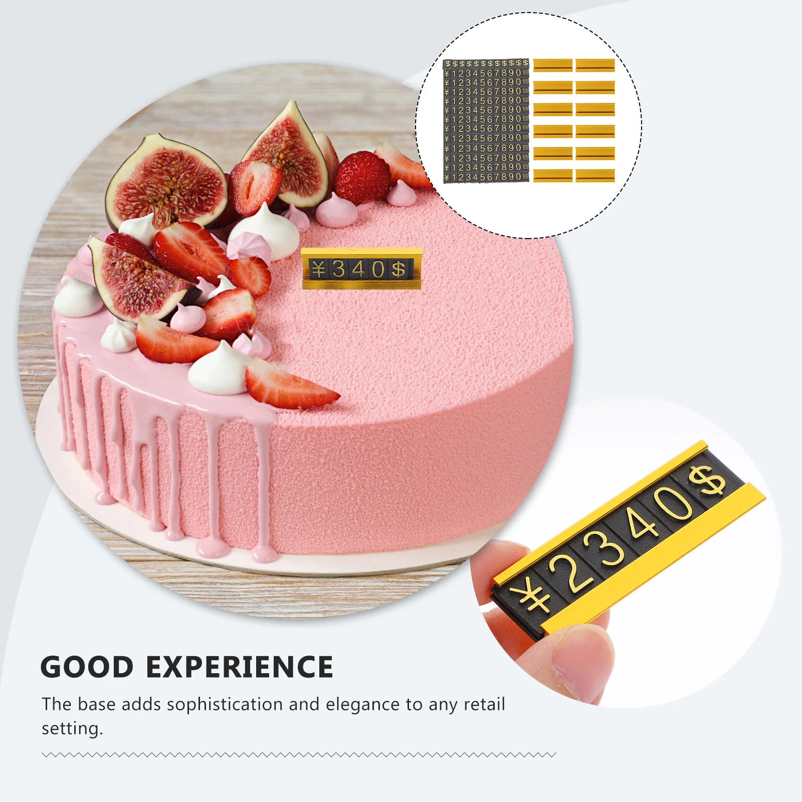 

Commodity Boards Adjustable Number Price Display Tags Sturdy Retail Price Holder Supermarket Shopping Mall Sign Vegetables