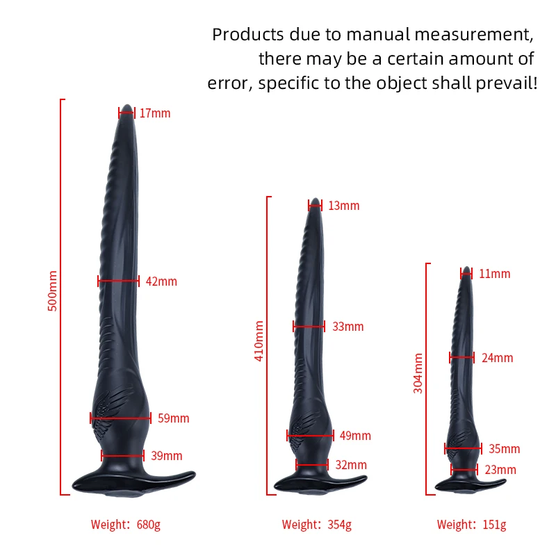 Super Long PVC Anal Dildo Prostate Massager Butt Plug For Stimulation Anus Sex Toys Dilator Big Anal Plug for Unisex Sexual Shop