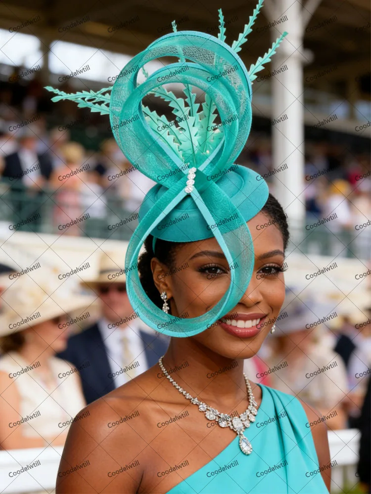 

Charming Mesh Fascinator Hat Ladies Elegant Derby Beils Pillbox Fasciantor Feather Hair Accessories For Women Race Party Chapeau