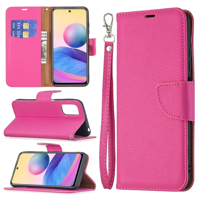 Wallet Flip Case For Xiaomi Redmi Note 10 5G Cover Case on For Redmi Note10 4G Magnetic Leather Stand Phone Protective Bag Cases