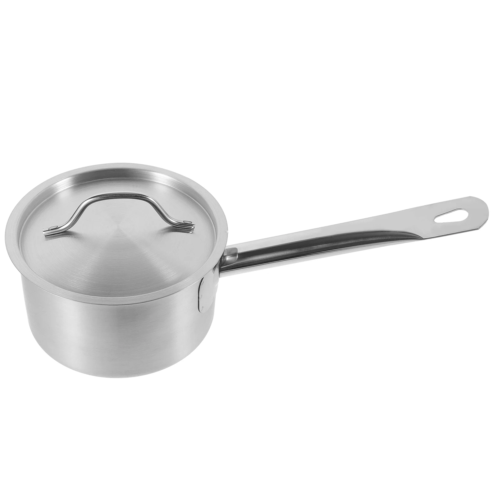 

High Body Stainless Steel Soup Pot 16cm Suitable Gas Induction Cooker Nonstick Pan Milk Sauce Cooking Kitchen Cookware