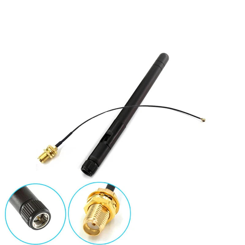 2.4GHz 3dBi WiFi 2.4g Antenna Aerial RP-SMA Male wireless router+ 15cm PCI U.FL IPX to RP SMA Male Pigtail Cable ESP8266 ESP32