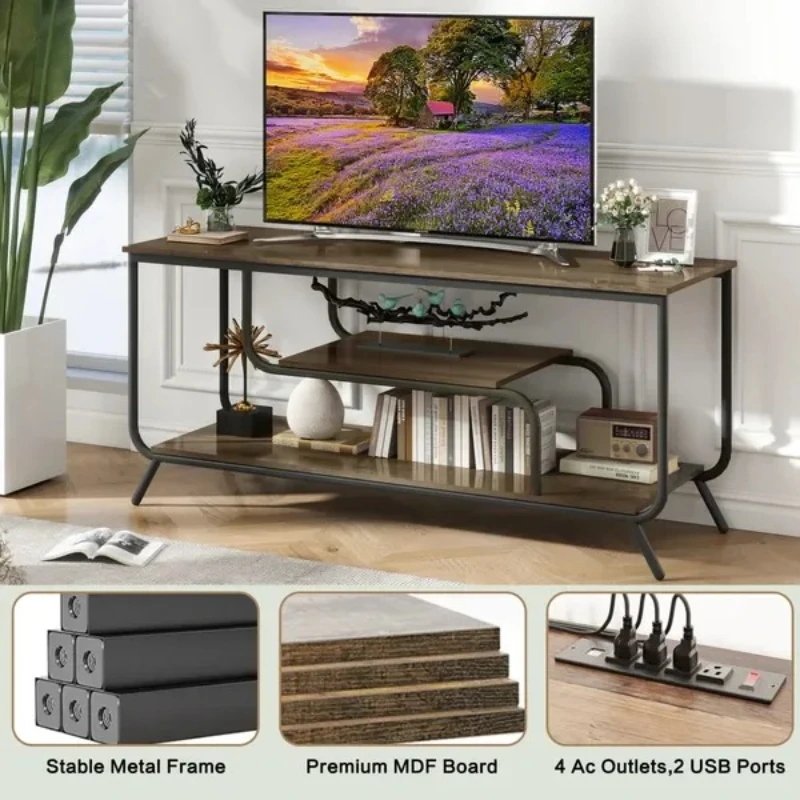 Mueble Tv Lowboard Tv غرفة المعيشة منتصف القرن الأثاث الحديث لطاولة التلفزيون الركيزة أثاث المنزل رخيصة غرف الجلوس