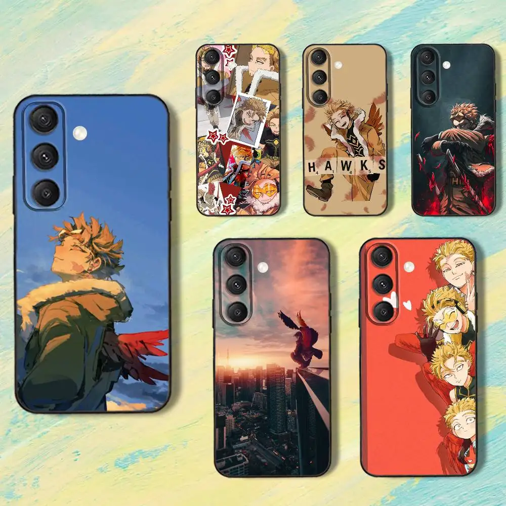 

B-BNHA M-MHA Hawks-es Phone Case For Samsung S25,S24,S10,S22,S21,S20,S23,Ultra,Plus,Lite,FE,Soft Silicone Black Cover