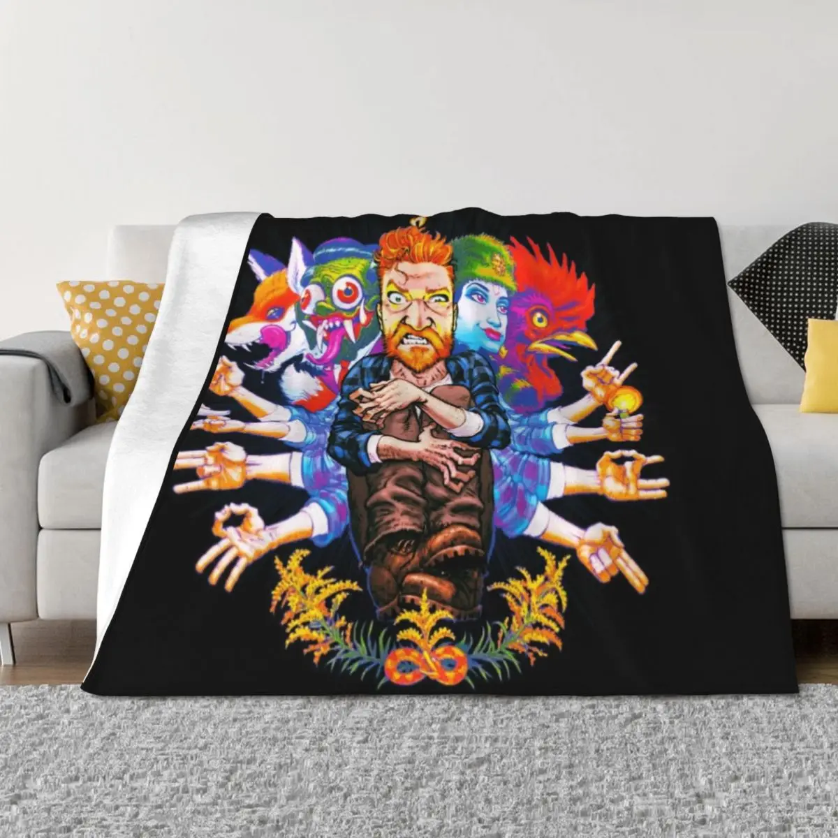 

Tyler Childers Tour Throw Blanket Thin Moving Furrys funny gift Blankets