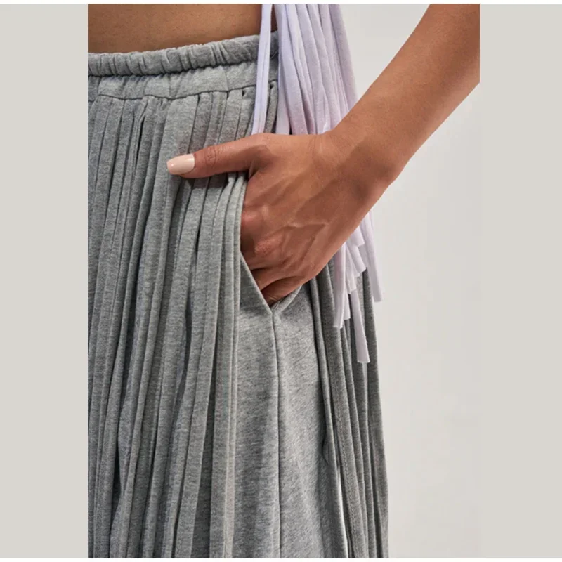 Revers-Taillenbetonte Mäntel mit Gebogenem Saum, Quasten-Hosen-Sets, Damen-Streetwear, Schlanke Jacken mit Reißverschluss, Weite Hosen, Schicke Damen-Outfits, Neu – Detail 15