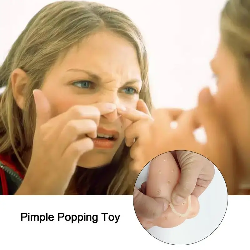 New Nose Pimple Popping Popper Anti Stress Funny Remover Stop Squeeze Acne Anti Stress Novelty Toy For Kid Adult