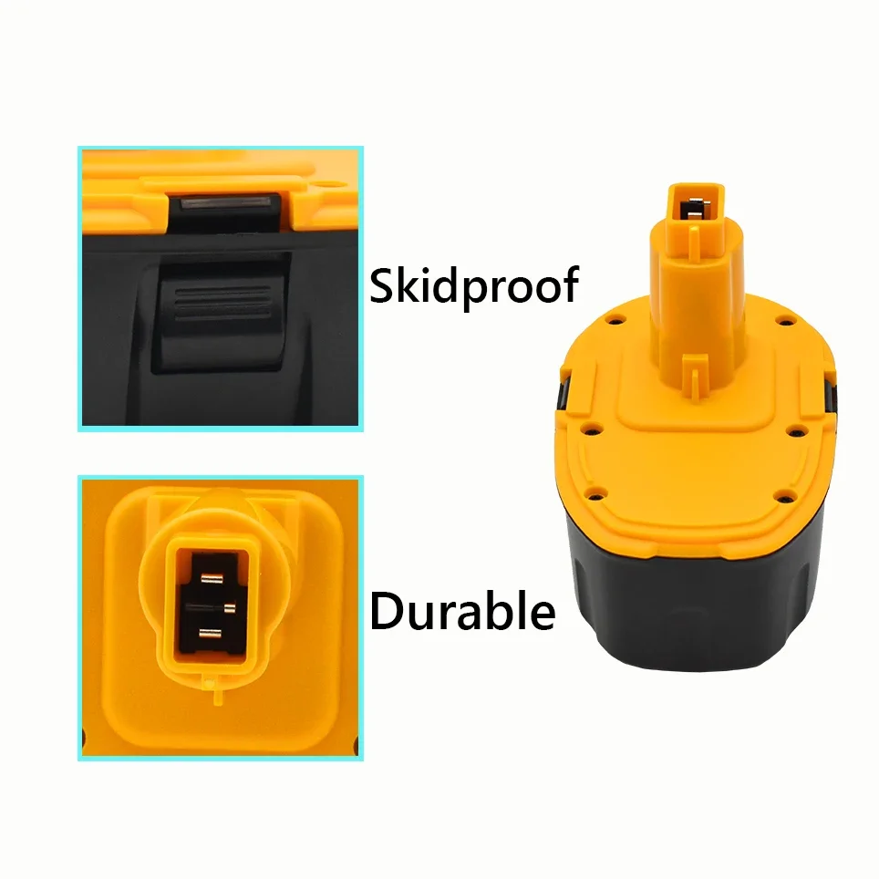 2022 New DC9096 18V 12.8Ah Ni-MH Power Tool for DC9096 DE9039 DE9095 DW9098 DE9503 DW9096 Replacement Battery