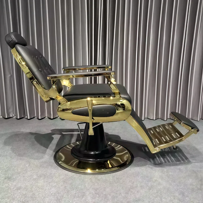 

High-end Retro Men's Oil Head Chair Barber Shop Chair Hair Salon Special Use Taburete Ruedas Commercial Furniture