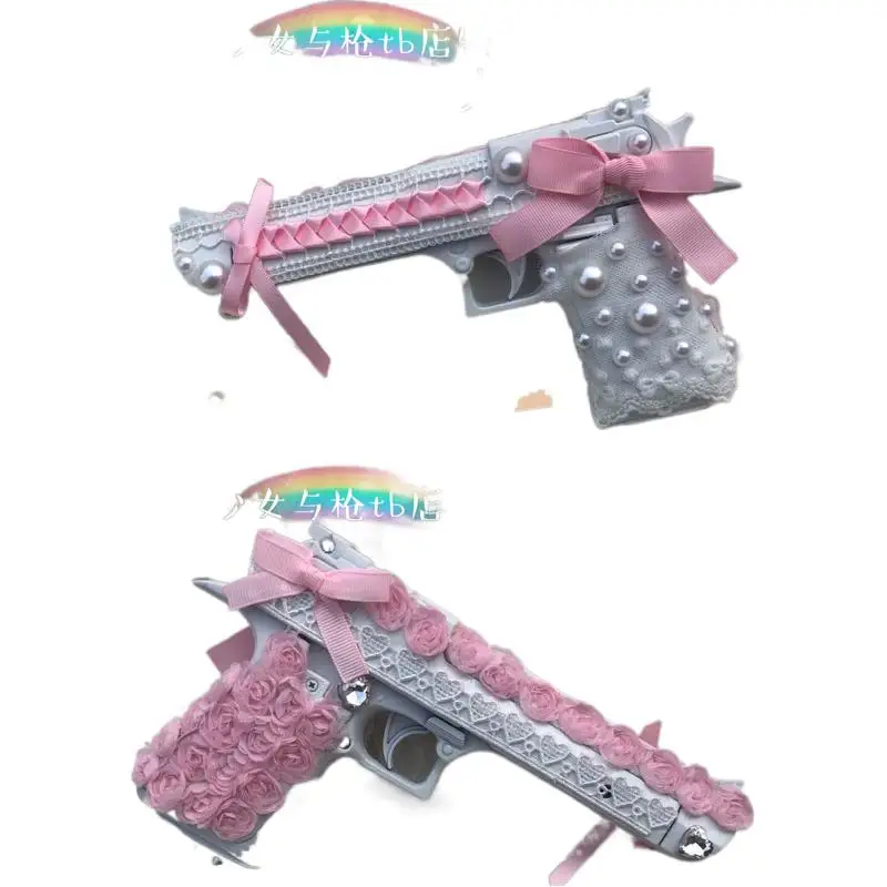 Cosplay Pistol Toy Gun Model Cannot Shoot Comic-con Photo Props Sweet Girls Handmade Cosplay For Girls Outdoor Fake Gun Gifts