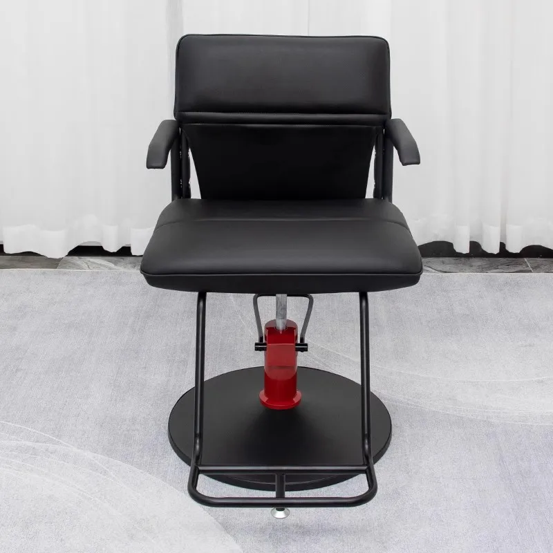 

Beauty Salon Chairs Hairdressing Lounge Cosmetic Rolling Barber Chair Swivel Manicure Sillas Para Barberia Furniture CY50BC