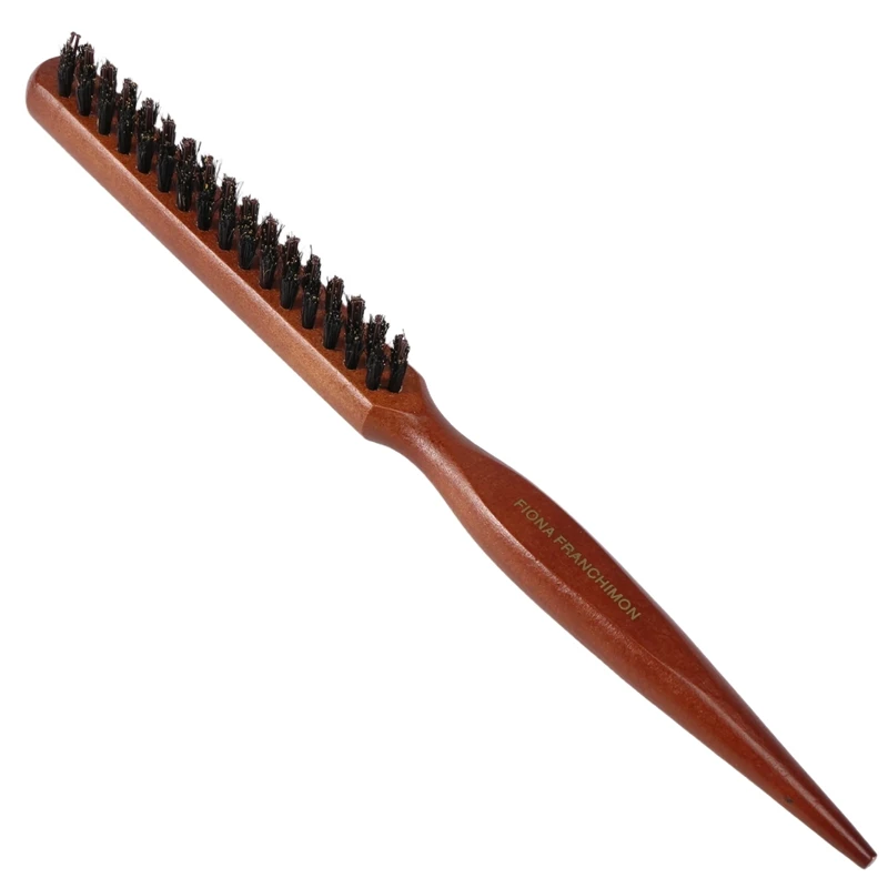 Professional Salon Teasing Back Hair Brushes Wood Slim Line Comb Hairbrush Extension Hairdressing Styling Tools DIY Kit