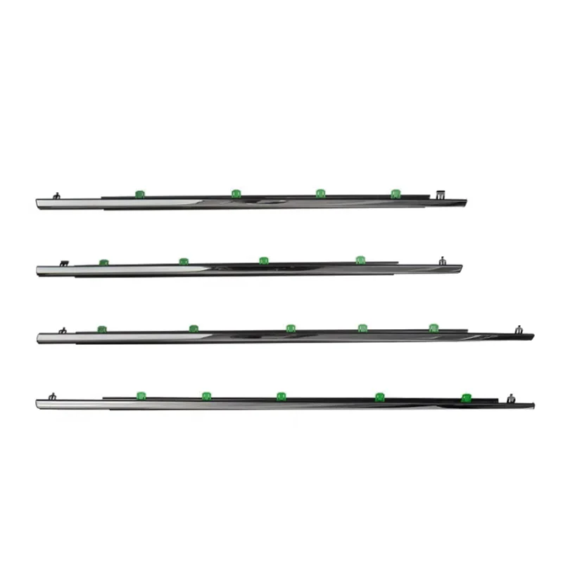 Chrome 4Pcs Window Rubber Trim For Honda CR-V CRV 2007-2011 Weatherstrip Seal Strips Rubber Door Moulding Trim Window Glass