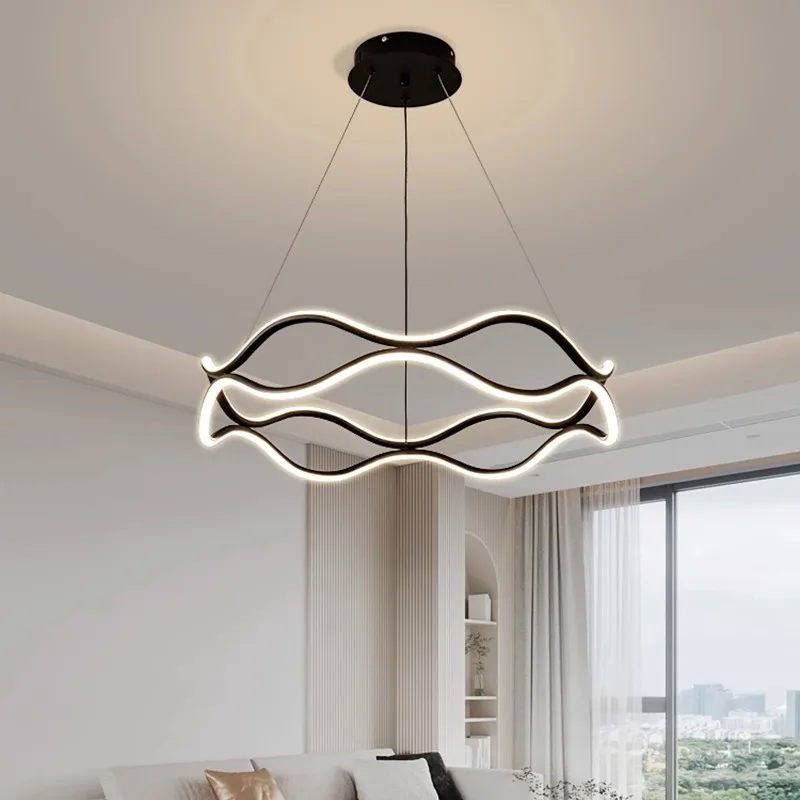 

Creative Design LED Pendant Light Dining Room Ceiling Lamp Lustre Modern Restaurant Living Room Home Decorate Hanging Chandelier