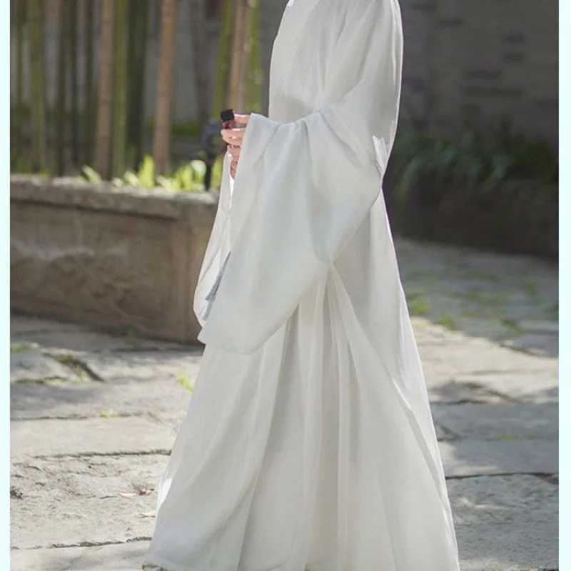 Hanfu Full Set Men Ming Dynasty Taoist Robe Men's Clothing Ancient Style Gentleman Student Costume Full Set Ancient Costume