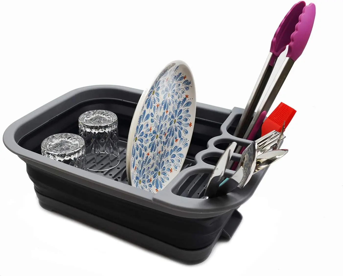 

Складная сушилка для посуды с сушильной доской — набор складной сушилки — портативный органайзер для посуды — экономия места