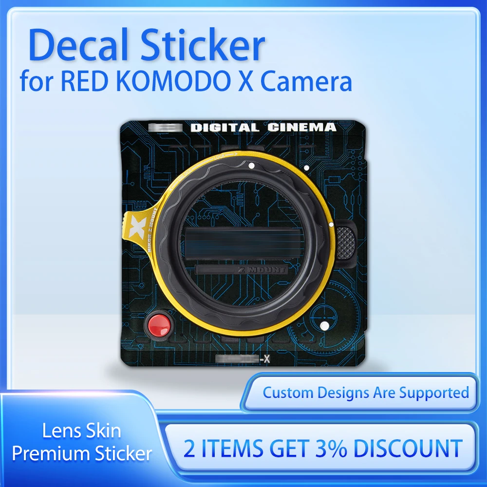 Película Protectora para Cámara RED KOMODO X, Skin Decorativo, Envoltura Protectora