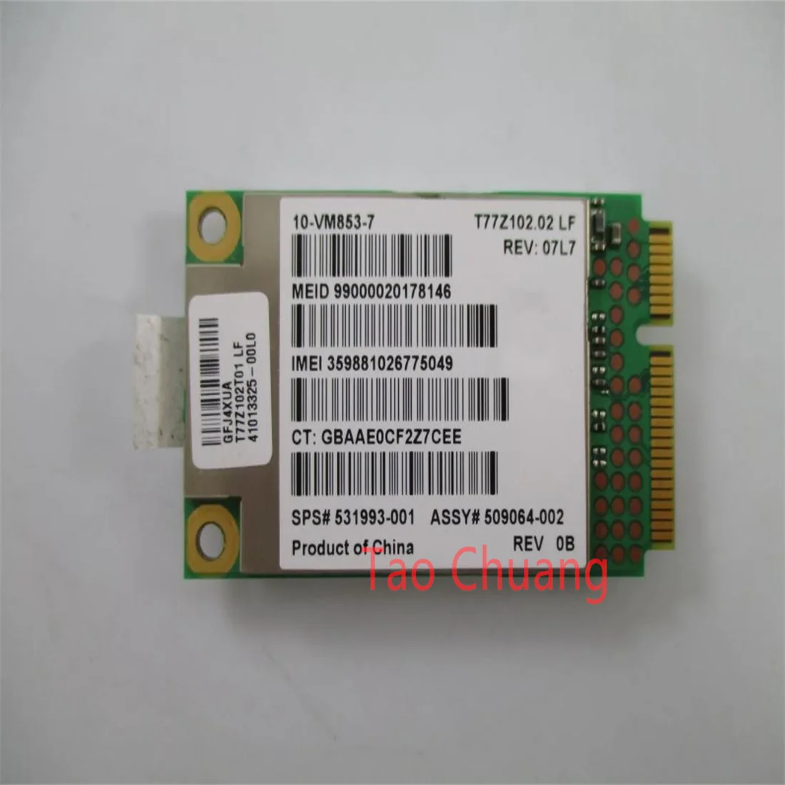 

Для HP EliteBook 8540P 8540W 8740P 8740W 531993-001 Qualcomm Gobi2000 UN2420 3G WiFi Card