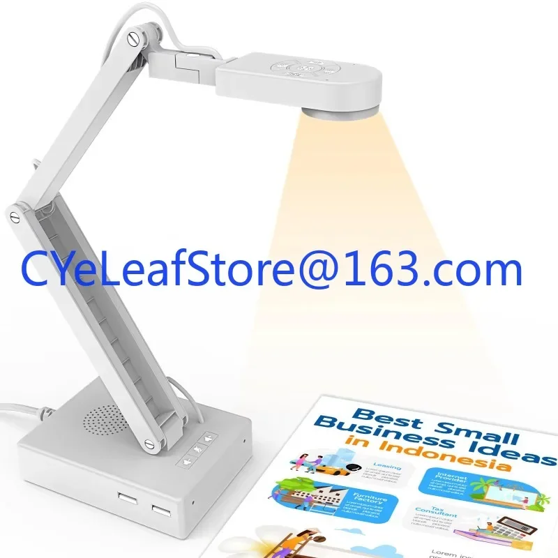 Ultra High Definition 12MP Auto Focus USB Document Camera for Teachers Classroom Live Demo Web Conferencing Distance Learning