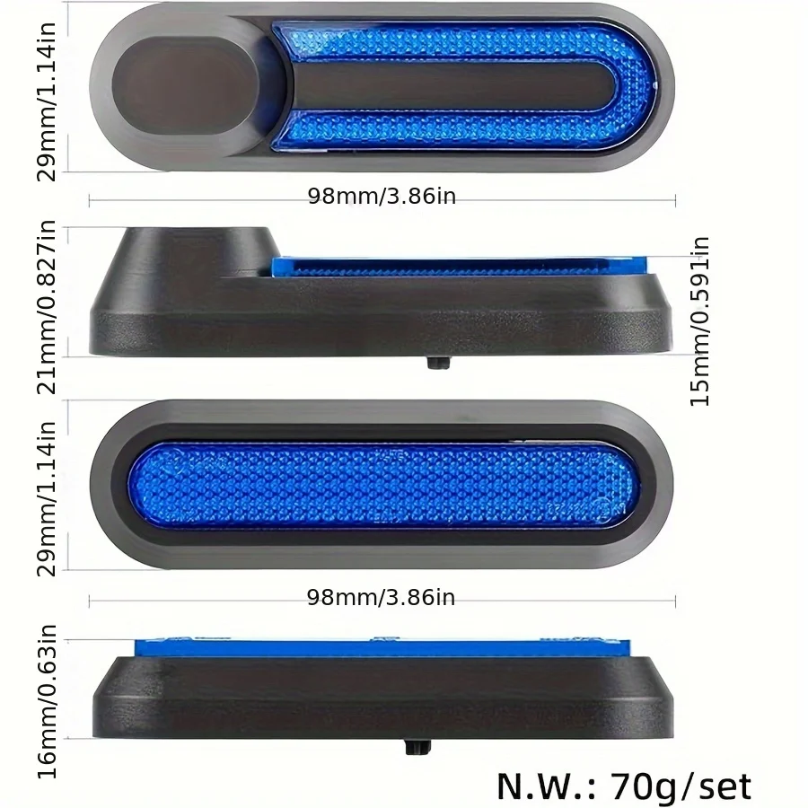 1 Set Electric Scooter Hub Cover Protective Shell Reflective Sticker Suitable for Xiaomi 1S Pro 2 M365 Scooter Accessories