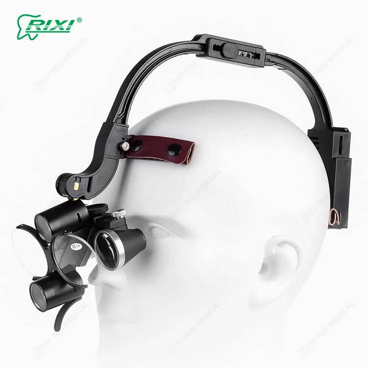 

Dental Loupes With Light 5W Dental Surgical Loupes Headgear Dental Loupes