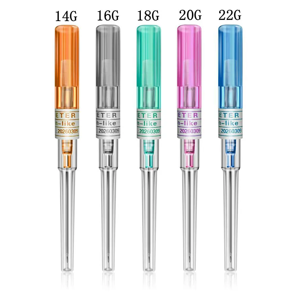 Tattoo Piercing Needles 14G 16G 18G 20G 22G Surgical Steel Catheter Piercing Needles Supplies Sterilized Body Tattoo Needles