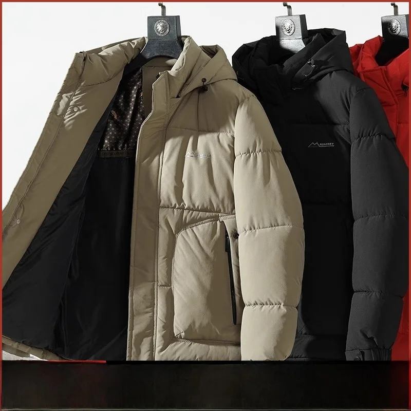 

Уличная зимняя хлопковая куртка с капюшоном, мужская функциональная водонепроницаемая теплая подставка для хранения, модная подставка для молодежи, повседневная