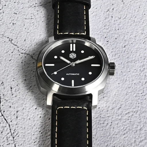 

Мужские автоматические часы San Martin, 40 мм, механические наручные часы для дайвинга, 10ATM, водонепроницаемые, с сапфировым стеклом, C3 Luminous YN55