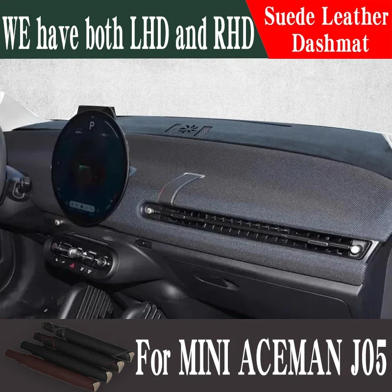 

For MINI 2024-2027 aceman J05 Car Accessories Leather Dashmat Dash Mat Pad Dashboard Cover Protector Carpet