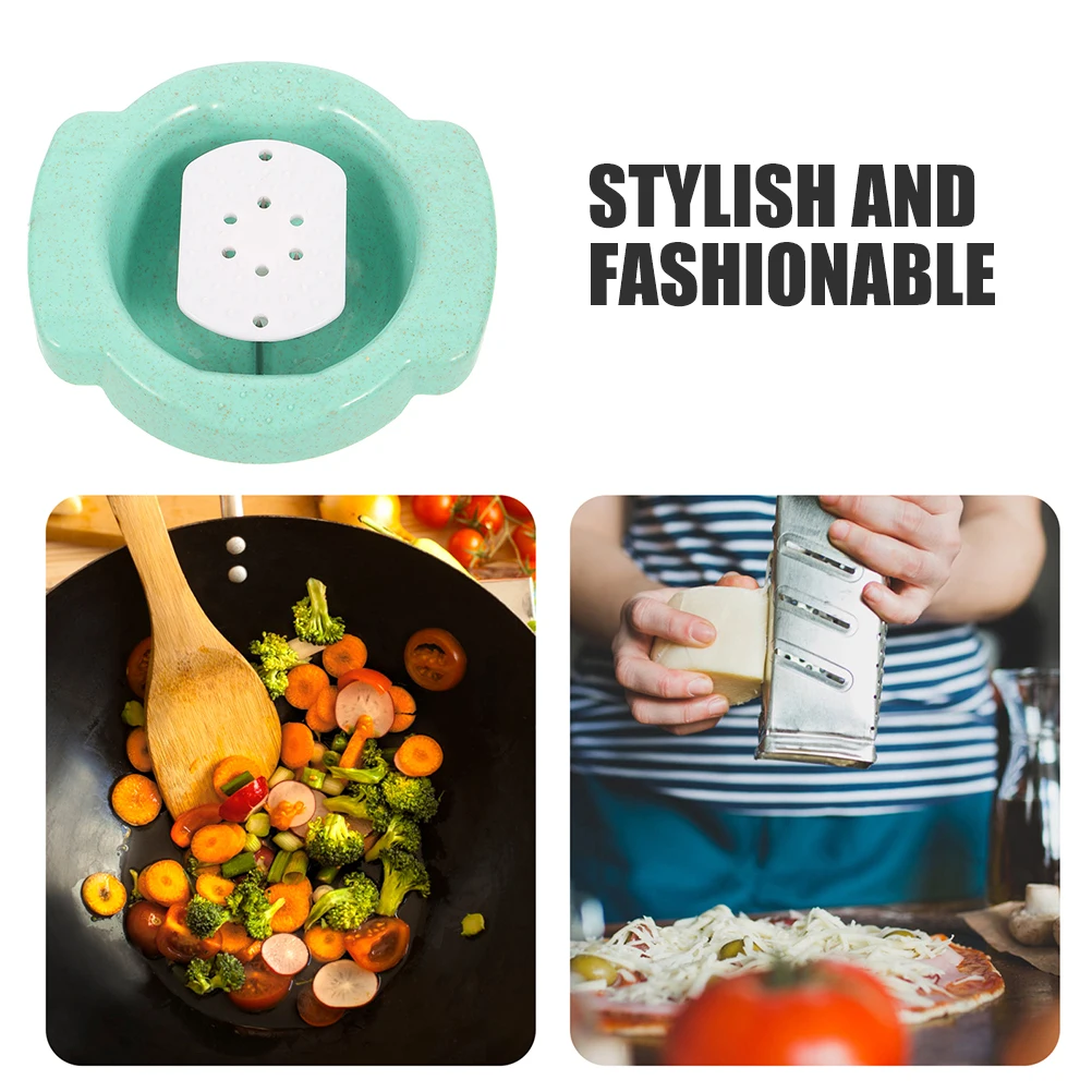 

Stainless Steel Grater Potato Carrot Vegetable Slicer Kitchen Tool Protective Hand Guard Blue Lightweight Portable