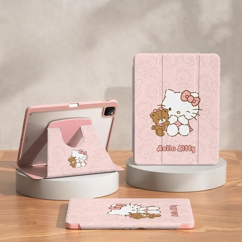 

Hello Kitty For iPad Case Funda iPad 9/10/11 A16 11in Protective Case Air3 4 5 10.9in M2 M3 Pro4 5 6 M4 12.9in 13in Tablet Cover