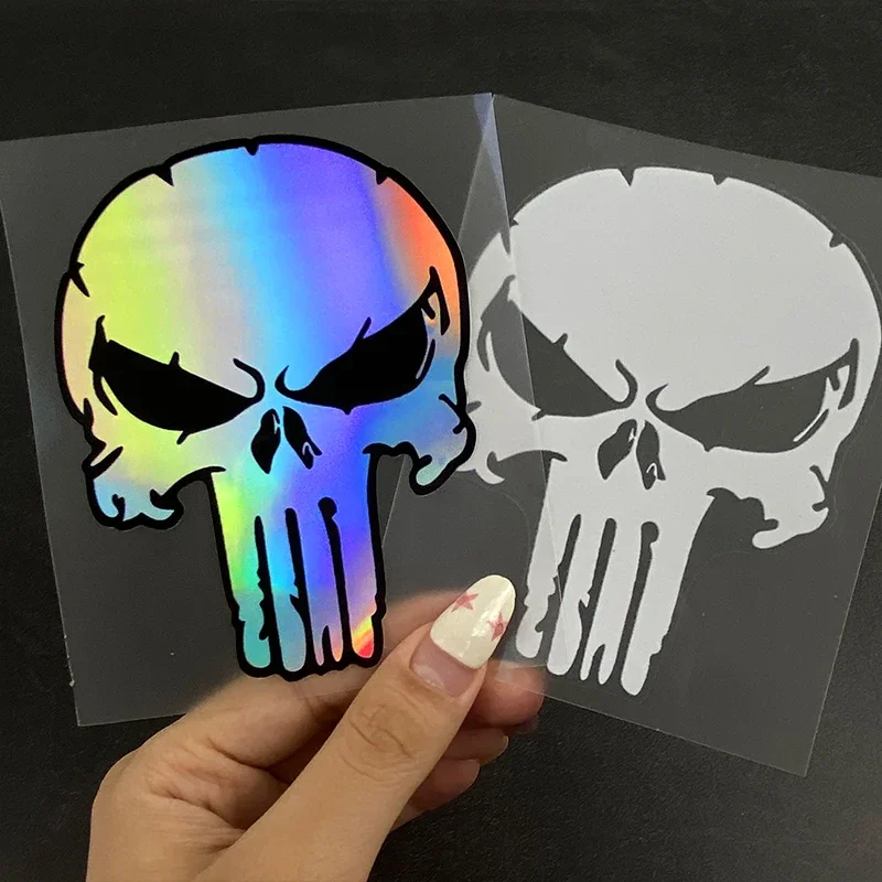 1PC Skull Motorcycle Stickers Waterproof Motorbike Fuel Tank Side Fairings Skeleton Motocross Helmet Vinyl Decals Decoration