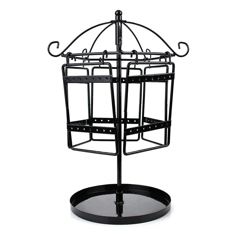 Earrings Organiser Rotating Jewellery Holder Jewellery Stand Metal Earring Necklace Bracelet Holder