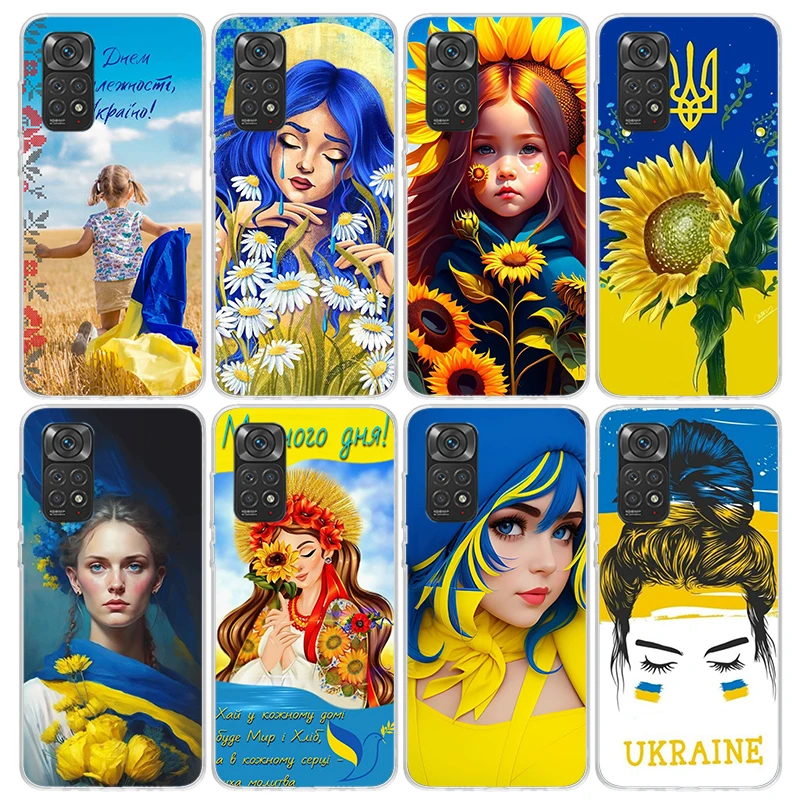 Ukraine Beautiful Art Girls Phone Case For Xiaomi Redmi Note 13 12S 12 11S 11 10S 10 Cover 11E 11T Pro Plus 9 9S 9T 8 8T 7 Print