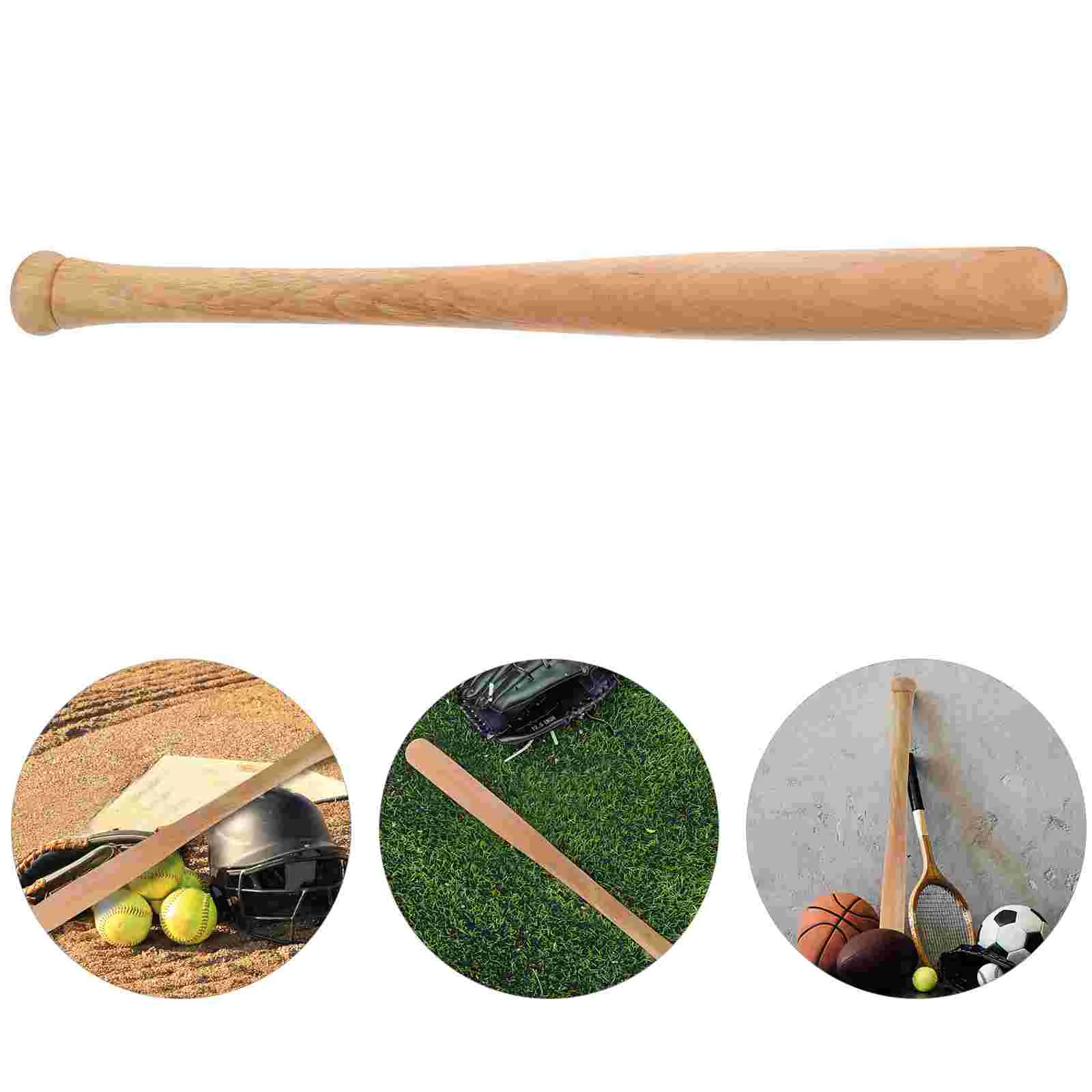 

Solid Wood Baseball Bat Adult Practical Training Vintage Exercising for Student