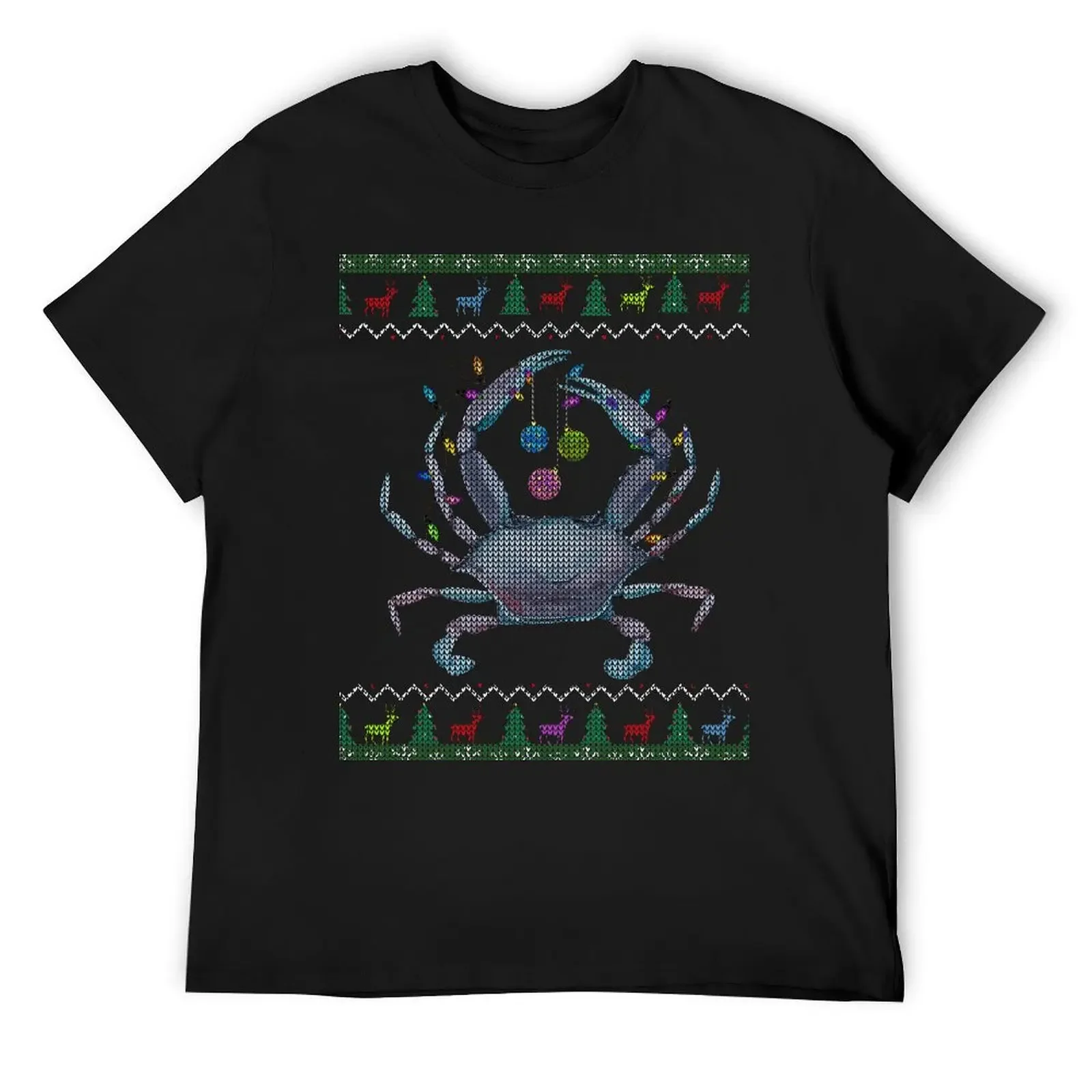 

Christmas Blue Crab - Faux Ugly Christmas Sweater T-Shirt essential t shirt graphic shirts plus size tops mens vintage t shirts