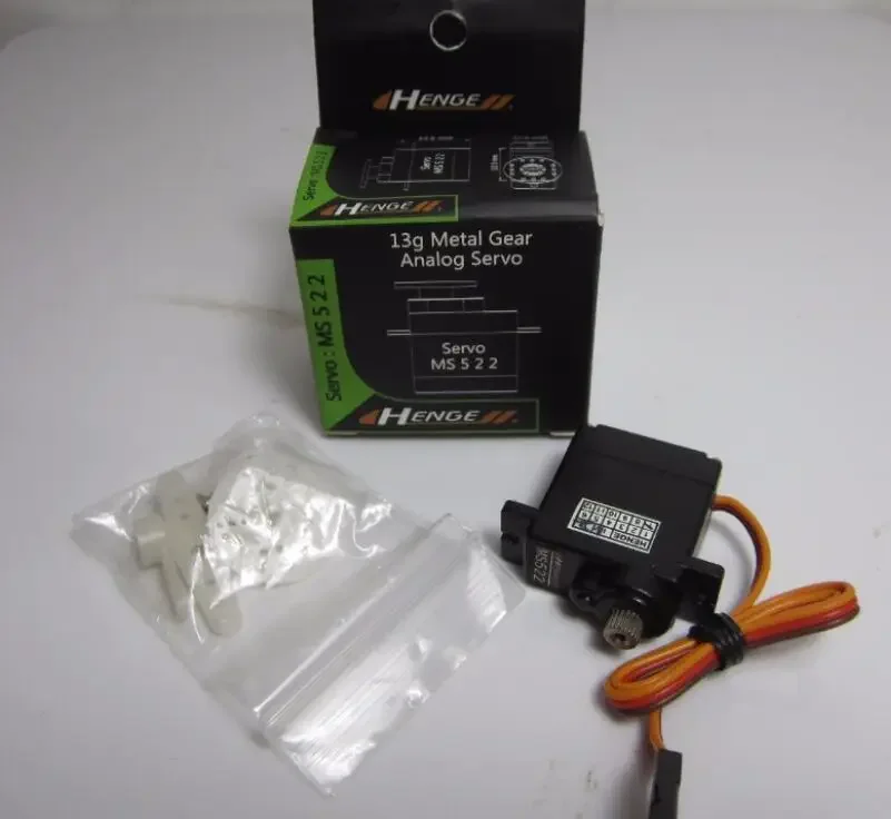 

Henge MS522 ms-522 13g/2.3kg High Speed Metal Gear Micro CCPM Swash Servo for 400-450 RC heli airplane